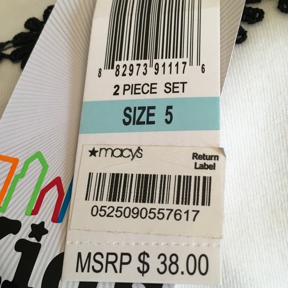 Kids Headquarters 2 Pc. Heart top& leggings set, Little Girl size 5. - Picture 5 of 12